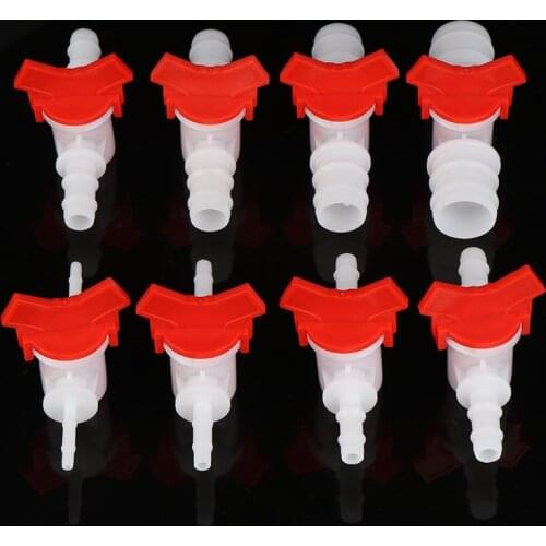 Hose Barb Two Way Plastic Ball Valve Aquarium Garden Micro Irrigation Connector 4mm 6mm 8mm 10mm 12mm 16mm 20mm