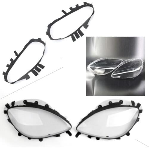 Auto Car Headlight Lens Replacement Covers Black Gaskets Kit For Corvette C6 2005 2006 2007 2008 2009 2010 2011 2012 2013