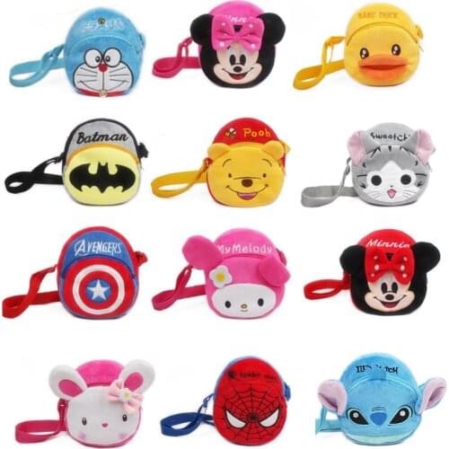 2018 New Cute plush shoulder bag crossbody baby bags kids handbags Lovely cartoon purse bag for children Boy Girl