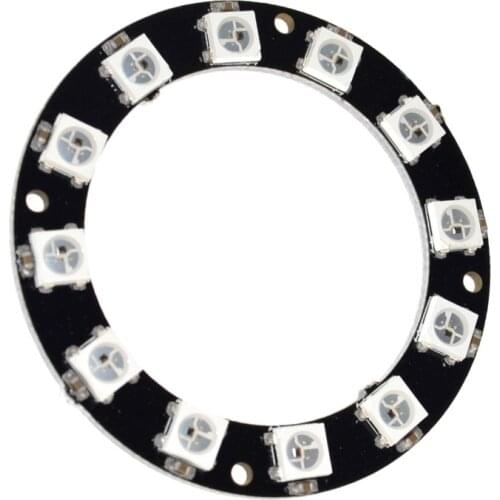 RGB LED Ring 12 Bits LEDs WS2812 5050 RGB LED Ring Lamp Light with Integrated Drivers