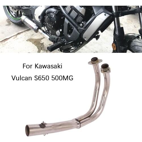 Header Pipe for Kawasaki Vulcan S650 500MG Motorcycle Exhaust Pipe Stainless Steel Front Link Pipe Slip On 51mm Muffler Escapes