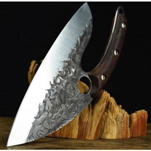 8.5 Inch Very Sharp Hanamde Knives 7Cr17CoMoV High Carbon Steel Hunting Outdoors Machete Slicing Cleaver Chopping Kitchen Knives