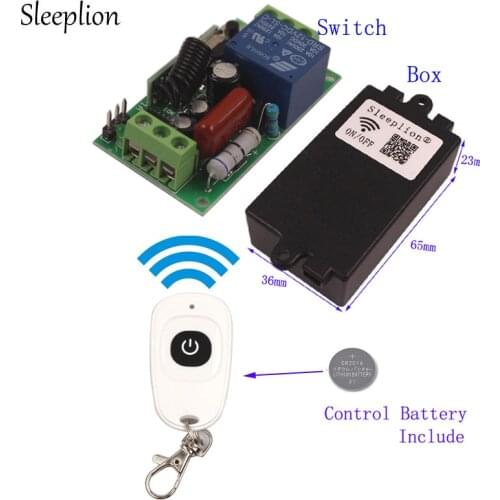 Sleeplion 110V 1CH Switches Universal Remote Control Light Wireless Switch 110V Wireless Switch Control Transmitter 315/433MHz