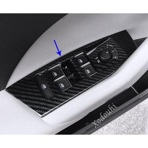 Car Stick Cover Door Window Glass Sill Armrest Lift Switch Button Trim Frame For Volkswagen VW T-cross Tcross 2018 2019 2020