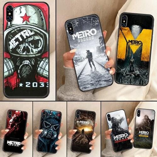 Game Metro 2033 Phone Case For iphone 5 5S SE 2 6 6S 7 8 11 12 Mini Plus X XS XR Pro Max black art bumper trend Etui soft prime