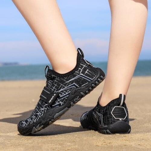 Elastic Non Slip Barefoot Beach Wading Shoes For Boys Girls Quick-Dry Soft Upstream Breathable Childrens Seaside Water Shoes