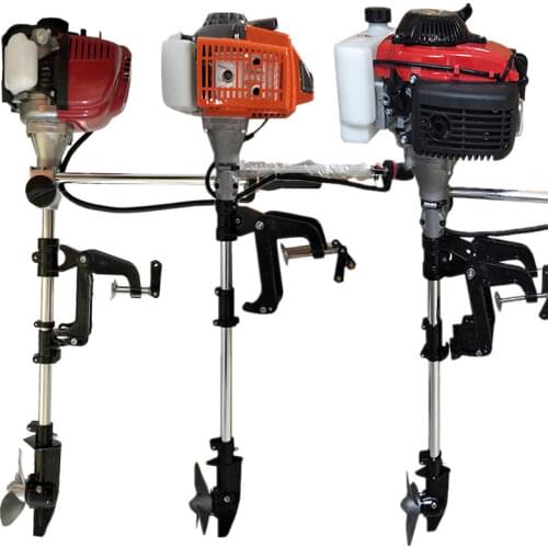 Fishing Boat Engine Inflatable Boat Outboard Motor Gasoline Marine Motor 2.0/2.2/3.5/4.0 Horsepower Hanging Paddle Motor XJ