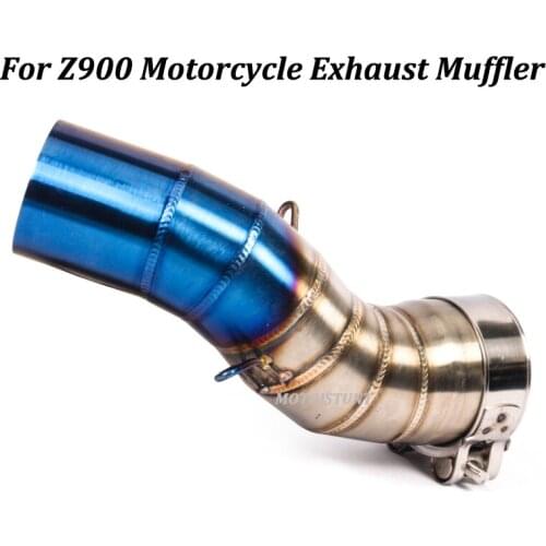 51mm Motorcycle Exhaust Muffler Modified Middle Connection stainless steel Link Pipe Slip on