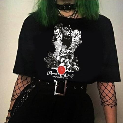 Japanese Anime Death Note Short Sleeve T Shirt Ryuk Graphic Tees Men Harajuku Unisex T-shirt Male