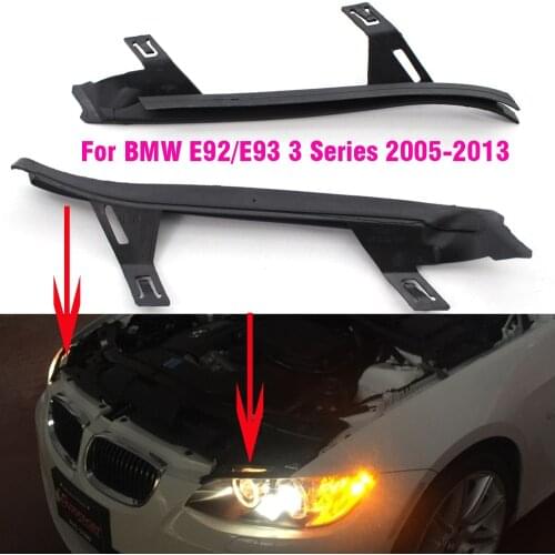 Car Headlight Lens Shell Covers Headlight Lens Gasket Seal Side For BMW E92/E93 3 Series 63117174517 63117174518