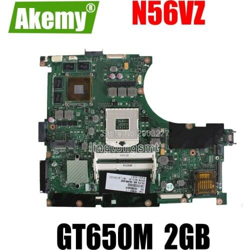 Send board+N56VZ Motherboard GT650 2G For Asus n56v N56VM N56VJ N56VZ N56VB Laptop motherboard N56VZ Mainboard N56VZ Motherboard