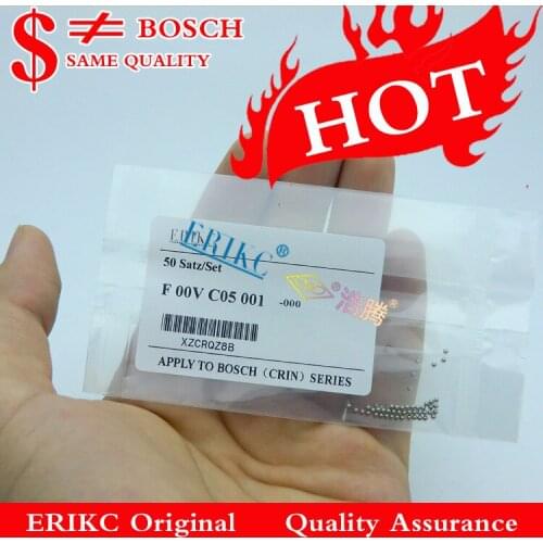 ERIKC common rail repair kits ball F00VC05001, injector repair parts injector steel ball F 00V C05 001 Diameter 1.34 mm