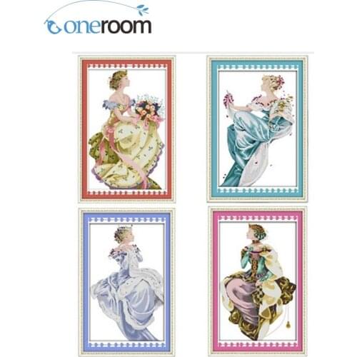 DIM Winter Queen Counted Cross Stitch 11CT Printed 14CT Cross Stitch Set Chinese Cross-stitch Kit Embroidery Needlework