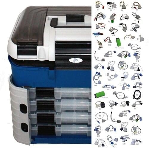 Set of cables for DP4 and large carry case