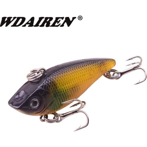 1Pcs Winter VIB vibration Fishing Lure 5cm 6.5g Hard Bait with Lead Inside Ice Sea Fishing Tackle Fly crank Wobbler Lures