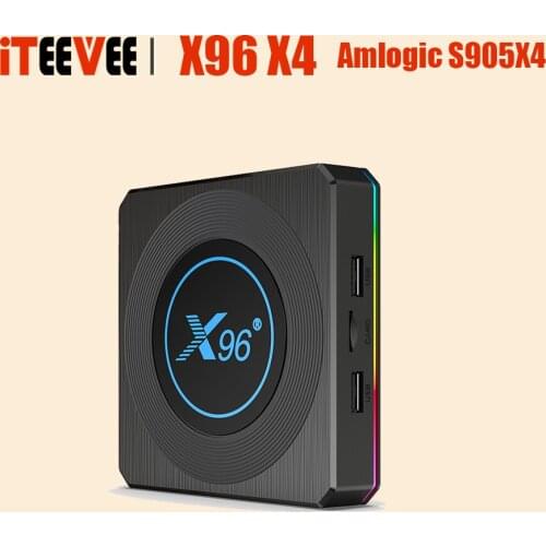 20PCS 2021 Android 11.0 X96 X4 Amlogic S905X4 Smart TV Box 4GB 64GB 100M BT4.1 4K Media Player