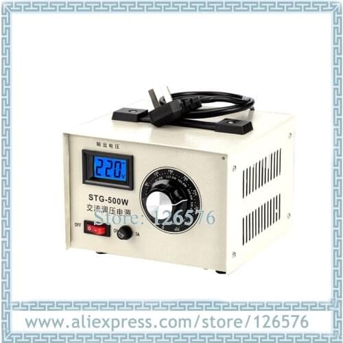 Input AC220V signal phase AC Voltage regulator 500W 500VA regulator power adjustable voltage output 0-300V