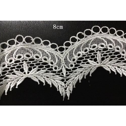 8cm luxurious water soluble embroidery big leaf lace,clothes and home item decoration accessories,XERY14329L