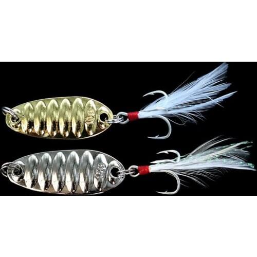 Sea Fishing Lures Lake 2Colors 5g/10g/15g 3D Eyes Bionic Bait Artificial Sequins Metal Hard Bait 6# Hook Sinking Swim bait