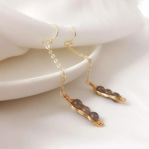 Simple Freshwater Pearl Earrings Rose Gold Stud Earrings for Women Elegant Charms Pendant Needle Earrings Female Wedding Jewelry