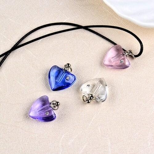 Glass bottle pendant wishing bottle clear oil charm name or rice art mini glass bottle craft material