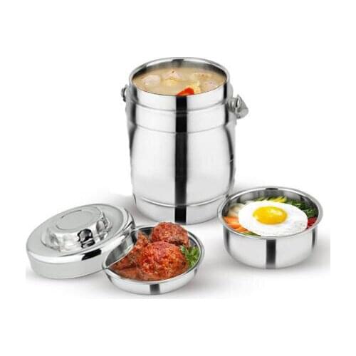 Hot sale 1.6 liter Double Wall Stainless Steel Spill-proof vacuum thermal insulation lunch rce box food container portable pot