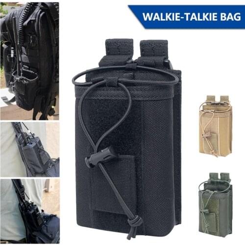 Universal Nylon Outdoor Pouch Package Tactical Sports Pendant Military Radio Walkie Talkie Holder Bag Holster