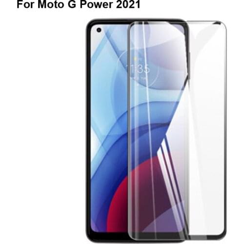 2pcs 9H Full Cover Screen Protector glass For Moto G Power 2021 Full Coverage Protective Tempered Glass For Moto GPower 2021