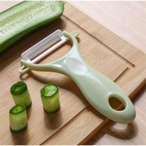 3 Colours Portable Multi-function Apple Scraping Fruit Paring Ceramic Zesters Knife Potato Peeler Household Kitchen Cooking Tool