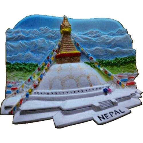 Great Stupa In Nepal 3D Aromatherapy Fridge Magnets World Travel Souvenirs Refrigerator Magnetic Sticker Home Decoration