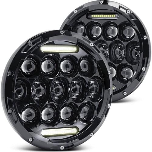 7 inch Car Lighting System 13*5W High Power Led Chips LED Headlight DRL Hi/Lo Beam Drop-In Replacement For #H6024 Headlight