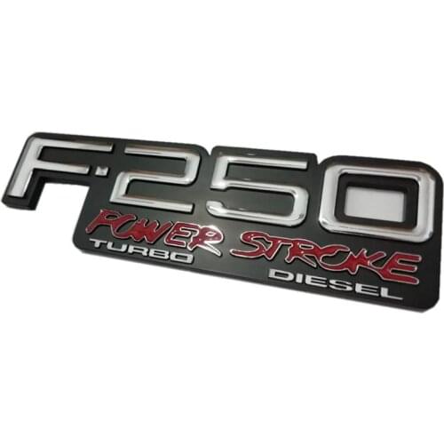 ABS F250 F-250 POWER STROKE Auto Emblems Badges 3D