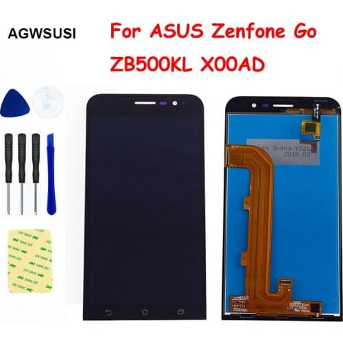 For ASUS Zenfone Go Display ZB500KL X00AD LCD Display Panel ZB500KL LCD Touch Screen Digitizer Sensor Panel Glass Assembly