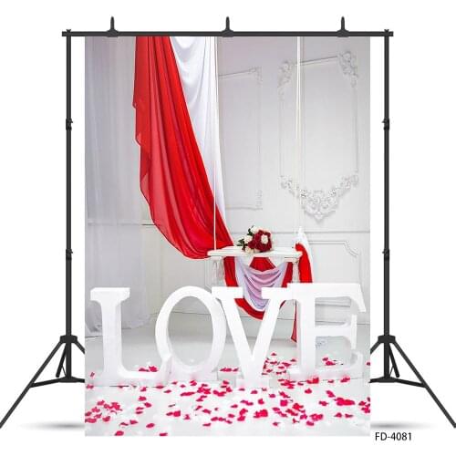 Love Rose Petal Flower Bedroom Photophone Shooting Photography Backgrounds Wedding Bridal Portrait Photo Studio Props Backdrops
