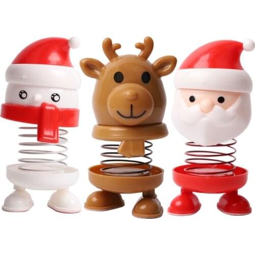 Creative Santa Elk Snowman Bobbleheads Decor Christmas Gifts Dashboard Toy