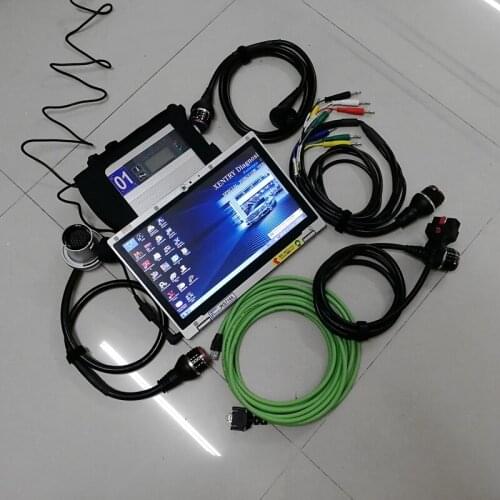 MB Star C4 SD Connect C4 V12.2020 Software DAS DTS Vediamo Used laptop CF-AX2 I5 CPU 480GB mini SSD for Auto diagnostic tools