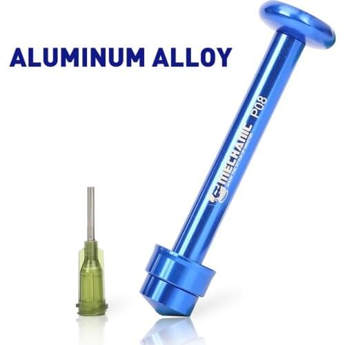 Mechanic P08 Push Rod Welding Oil Booster Metal Push Rod Aluminum Alloy Solder Flux Dispenser Solder Paste Barrel Needle