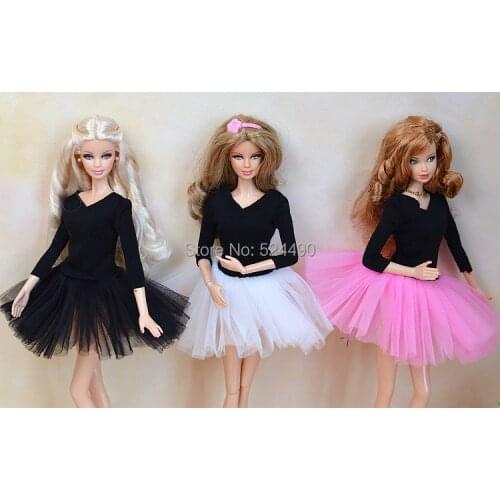 Handmade Mini Sexy Evening Party Gown Mix Style Lace Ballet Dress Bubble Skirt Clothes Outfit For 1/6 Kurhn Barbie xinyi Fr Doll