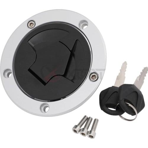 Motorcycle Aluminum Fuel Gas Tank Cap Cover Key Lock For Kawasaki Z800 Z750R KLZ1000 Versys 1000 KLE650 Z1000 Z750