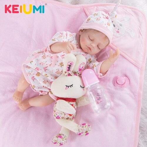 New Arrival 42 cm Baby Reborn Dolls Realistic Sleeping Girl Boneca Reborn Fake Doll Fashion Toy Kid Birth Day Gift Playmate