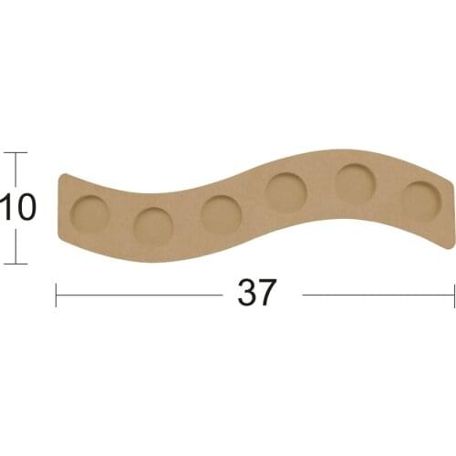 M01 Row T-Light Candle Holder, Can Be Painted Mdf Wooden Candle Holder