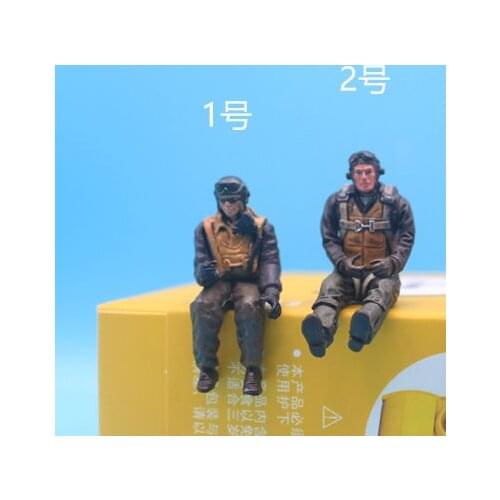 Pvc figure 1:32 model toy world war 2 pilots 2pcs/set