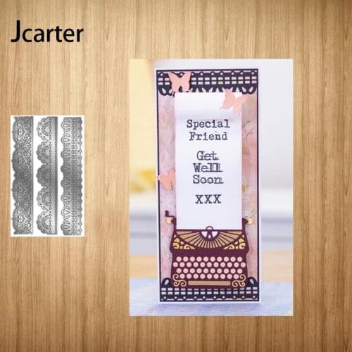 Pattern Lace Hollow Stripe Metal Cutting Dies Shape Scrapbooking Craft Die Cut Stencil Card Make Mould Sheet Decoration Design