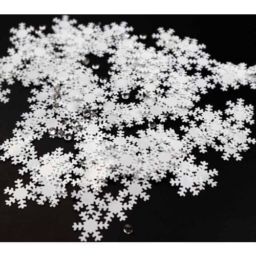 30g Christmas Snowflakes Confetti Christmas Tree Elk Snowman Table Scatter Sprinkle Confetti For New Year Xmas Party Supplies