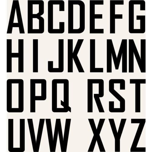 Heat Transfer letter patch Vinyl Thermal Transfer Printed Letter Iron On Transfer For Clothing Alphabet Sticker Badge name Patch