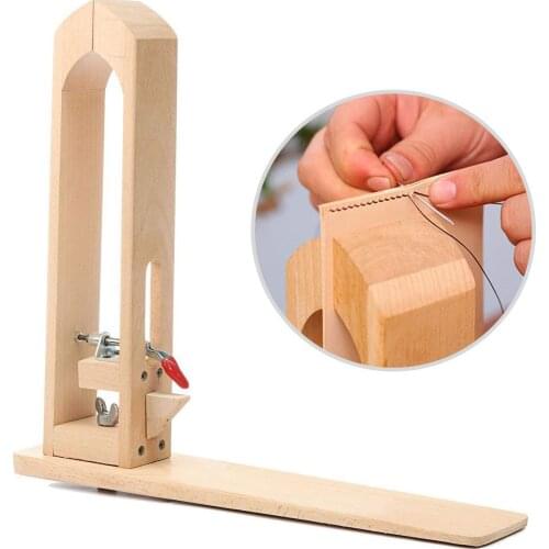 High Quality Wood And Metal Durable DIY Leathercraft Hand Stitching Lacing Horse Leather Craft Sewing Clamp Table Desktop Tool