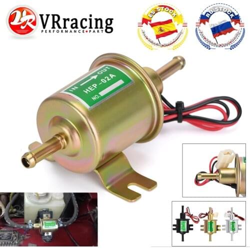 3 Colors Universal 12V Electric Fuel Pump Low Pressure Bolt Fixing Wire Diesel Petrol HEP-02A For Car Carburetor Motorcycle ATV