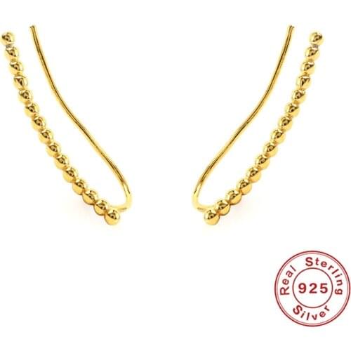 BOAKO 2021 Trend Unusual 925 Sterling Silver Earrings For Women U Type Earrings Dangle Ear Piercing Pendientes Mom Jewelry Gifts