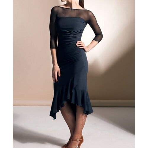 2018 New Adult Latin Dance Costume Samba Latin Ballroom Costume Tango Dance Dresses Salsa Dance Clothes For Women W18007