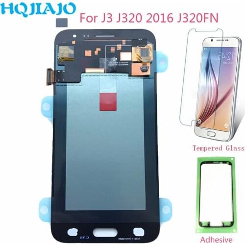 AMOLED LCD Screen For Samsung J320 LCD Display Touch Screen Digitizer For Samsung Galaxy J3 2016 J320F J320P J320FN TFT Assembly